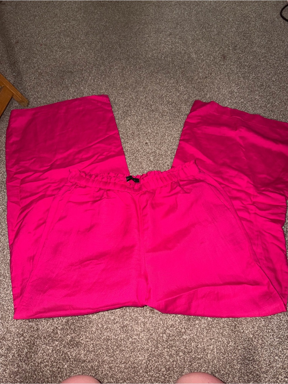 LOFT Hot Pink Elastic Waist Pants
